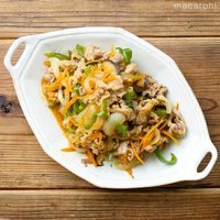 作り方 豚こまとたっぷり野菜のプルコギ風