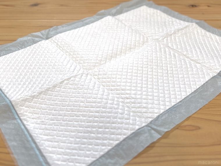 ペットシーツを広げた様子