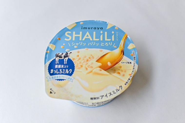 アイスのパッケージのアップ