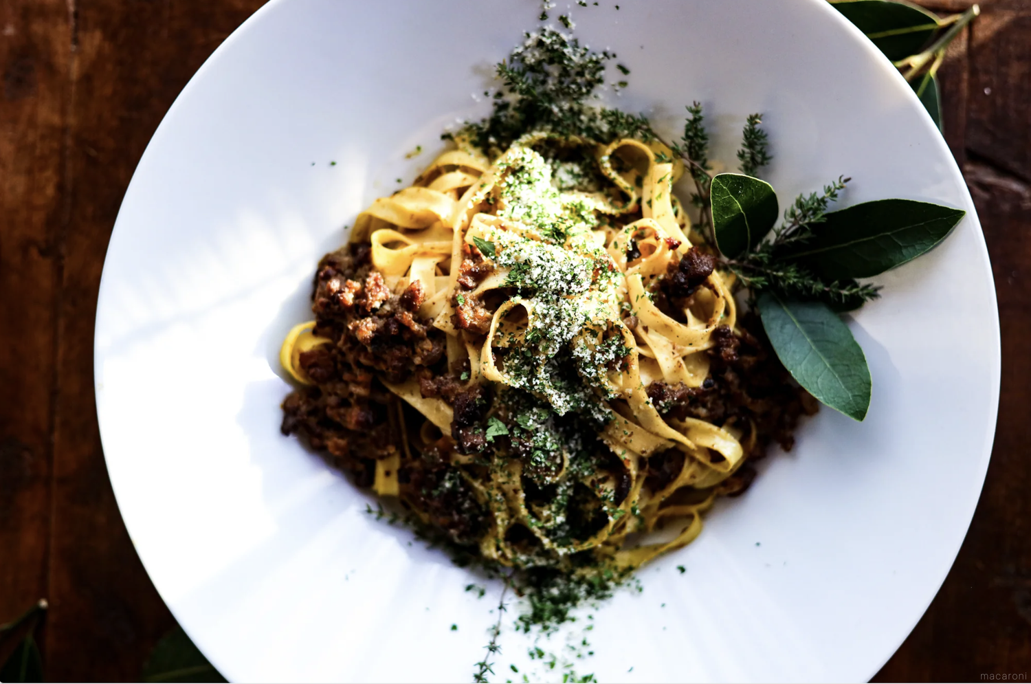 パスタソースキッチンの特産松阪牛の煮込まない煮込みパスタ