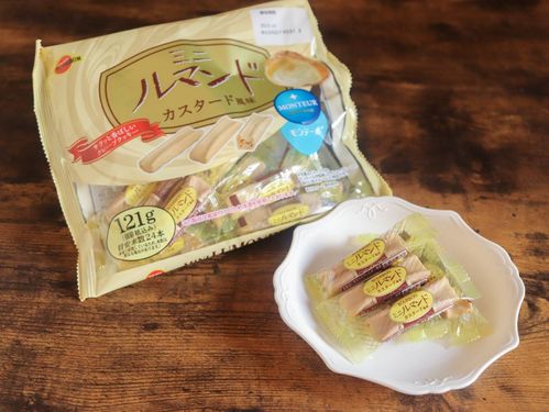 ブルボン新作ミニルマンド カスタード風味が発売。人気のシュークリームがルマンドに