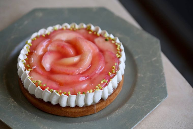 1. 桃とアールグレイのタルト