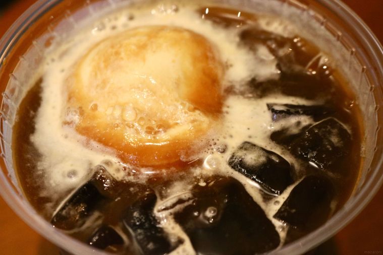 バニラアイス入りのコーヒー