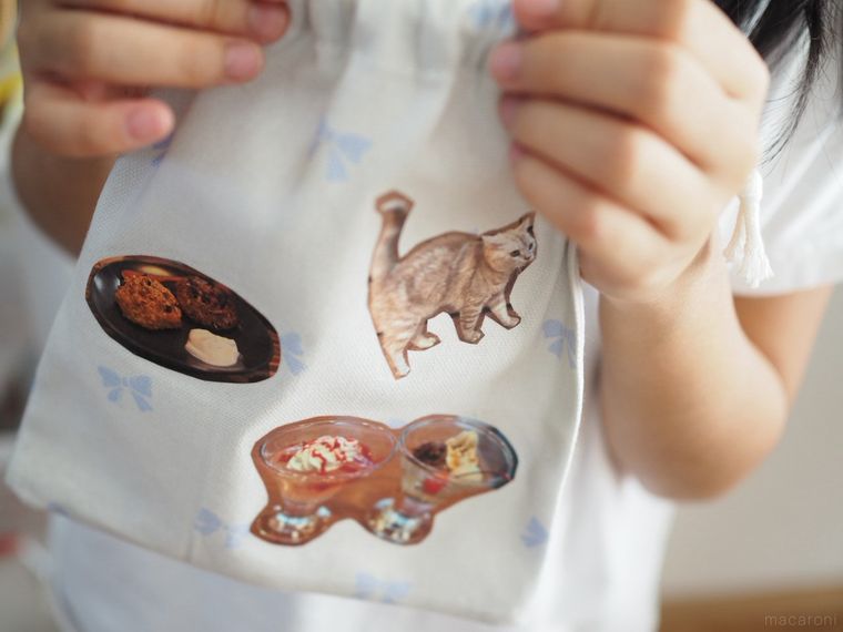 ラップとアイロンで写真転写