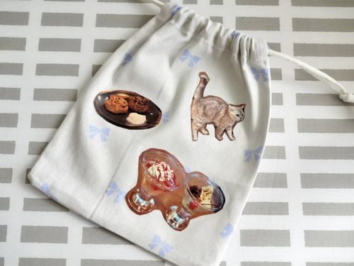 思い出の写真をバッグやポーチにラップとアイロンで簡単に転写する方法