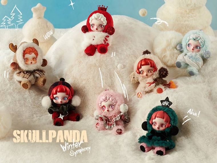SKULLPANDA Winter Symphony シリーズ ぬいぐるみペンダント