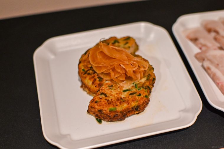 チヂミのアップ