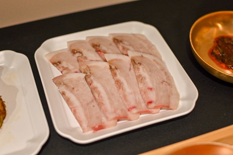 豚料理のアップ