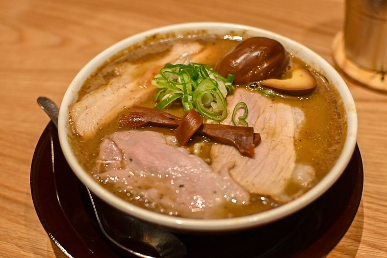 ラーメンのアップ