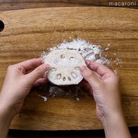 作り方 れんこんのえび大葉はさみ揚げ