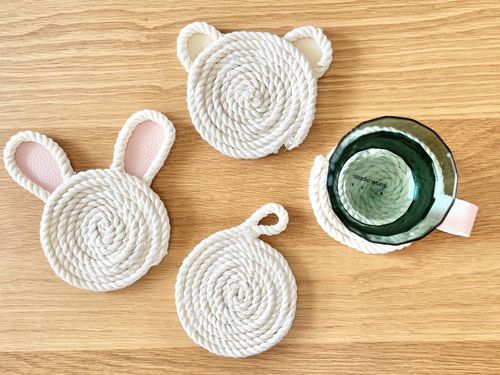 100均材料で超簡単ロープコースターの作り方うさぎやくまなどアレンジ無限大