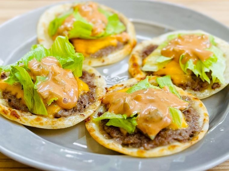 餃子の皮で作ったビッグマックタコス