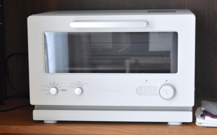 食器棚に設置したトースターレンジ