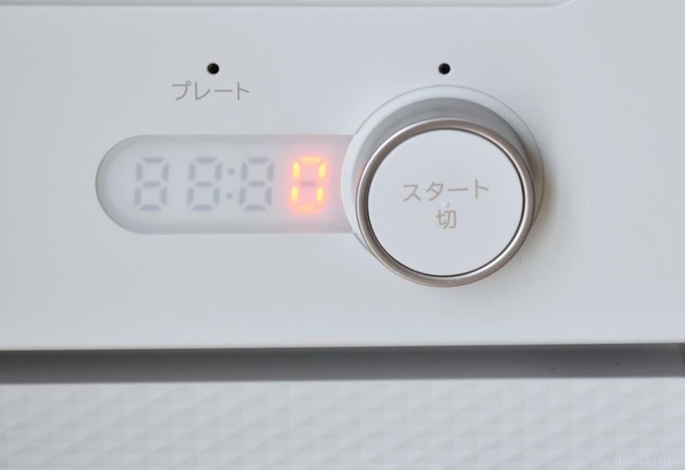 トースターレンジの操作ダイヤル