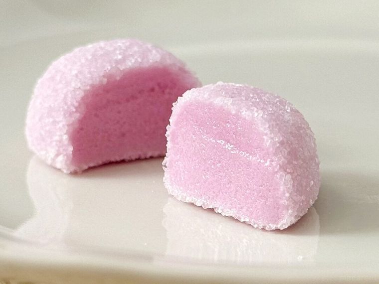 とろみグミぶどう味の断面