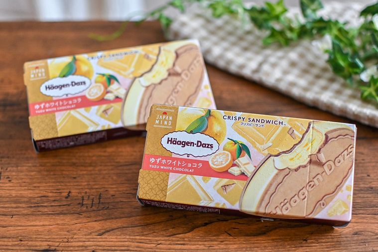 アイスのパッケージが並んでいるところ