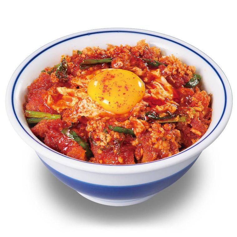 1. 赤辛カツ丼