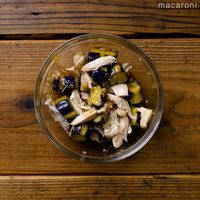 作り方 ささみとなすのめんつゆポン酢和え