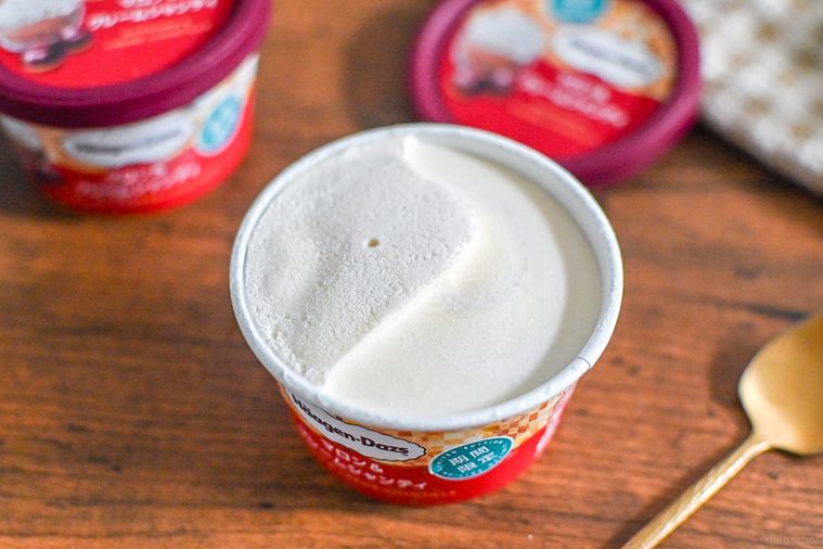 アイスの中身のアップ