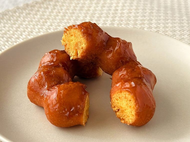 さつまいもド とろり濃蜜いもソースの断面