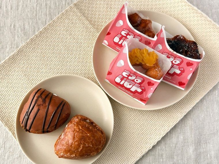 パッケージに入ったさつまいもド しっとりスイートポテト	やくりド エンゼルマロン風味チョコなど