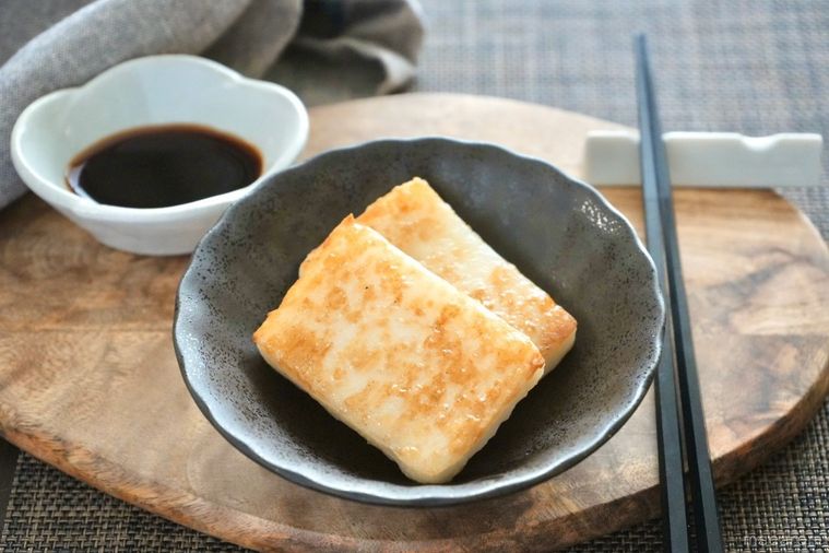 調理してお皿に盛り付けた台湾大根もち