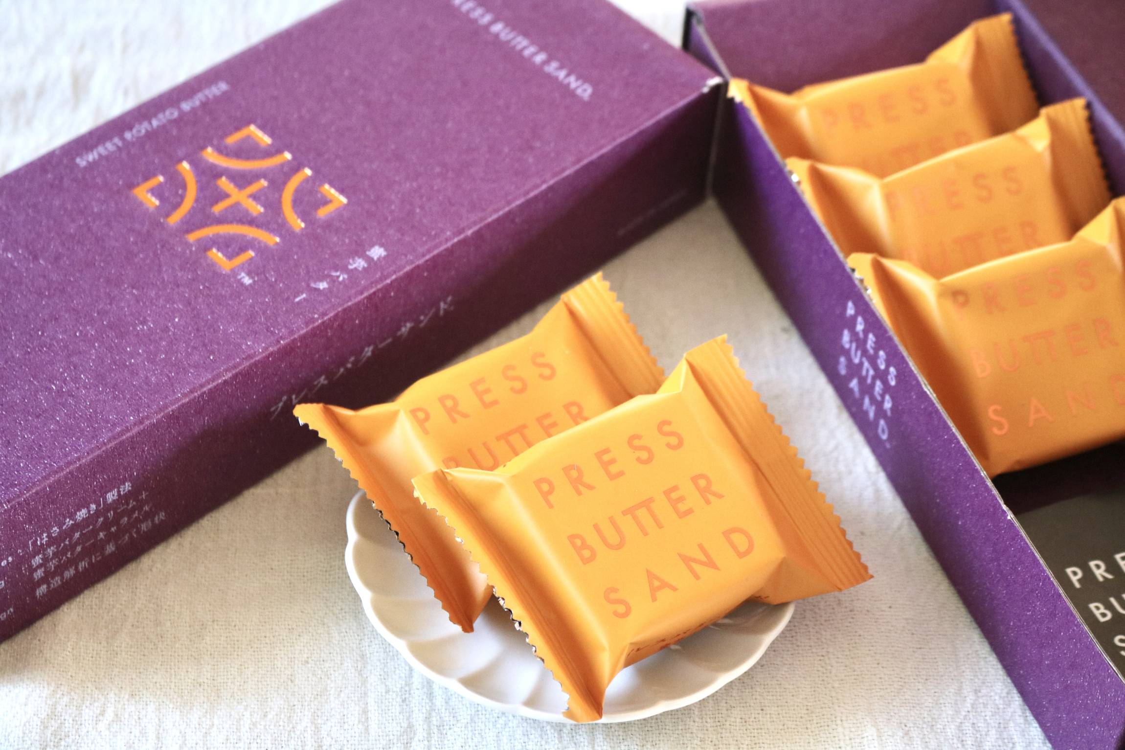 プレスバターサンドの秋限定「蜜芋バター」誕生。安納芋の使用比率98