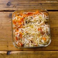 作り方 丸ごとにんじんともやしの白だし和え