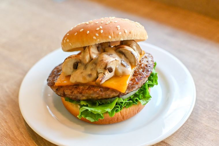 バーガーのアップ