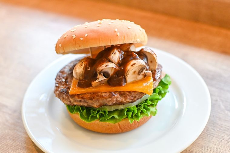 バーガーのアップ