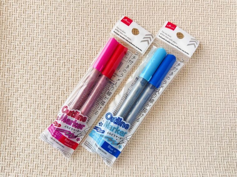 ふちどりマーカーのパッケージ