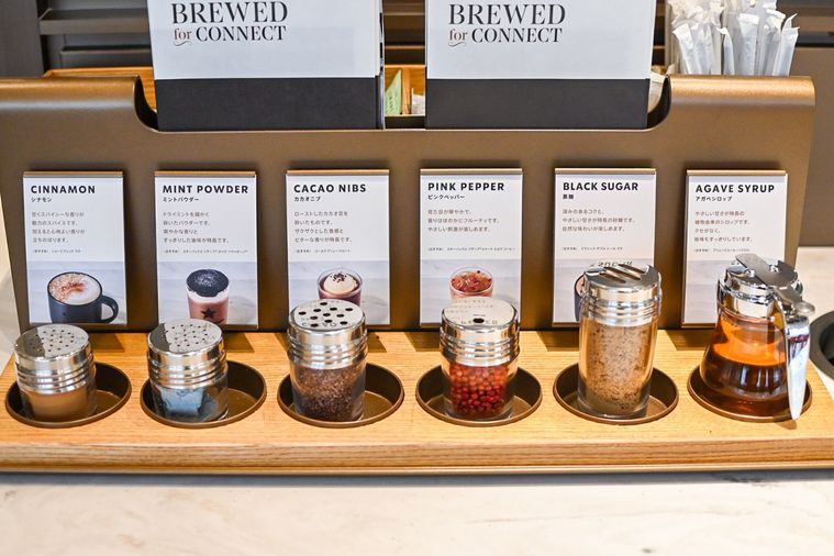 パウダーが並んでいるところ