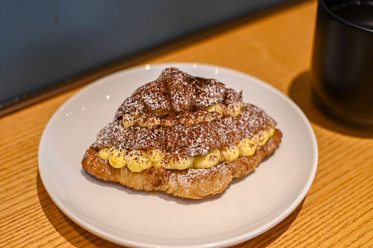 ティラミスのクロワッサンのアップ