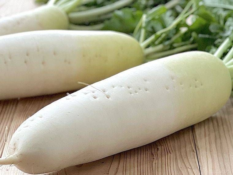 大根3本が並んでいる様子
