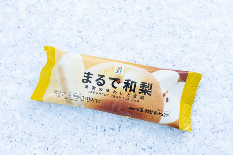 梨の果汁をアイスに凝縮