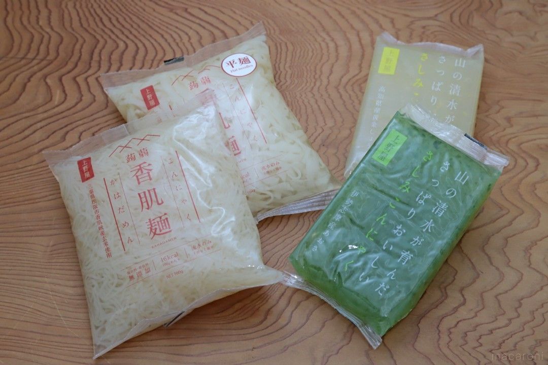 伊勢志摩産のあおさのりを練りこんだ刺身こんにゃく