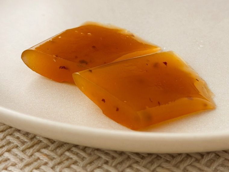 紅はるかのスティック芋ようかんの断面