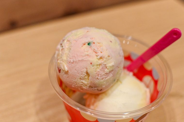 アイスのアップ