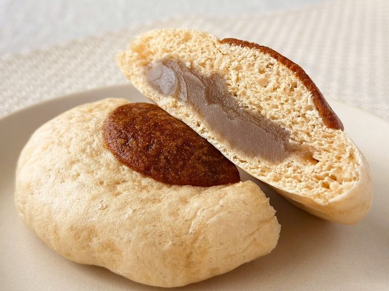 くりまんじゅうのくりあんぱんの断面