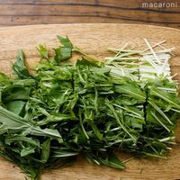 作り方 水菜のごま油炒め