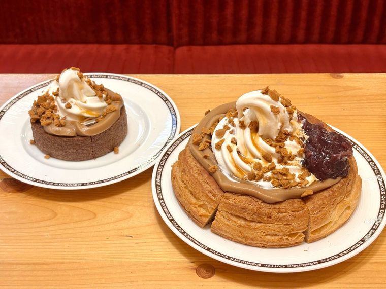 お月見シロノワールとクロネージュ