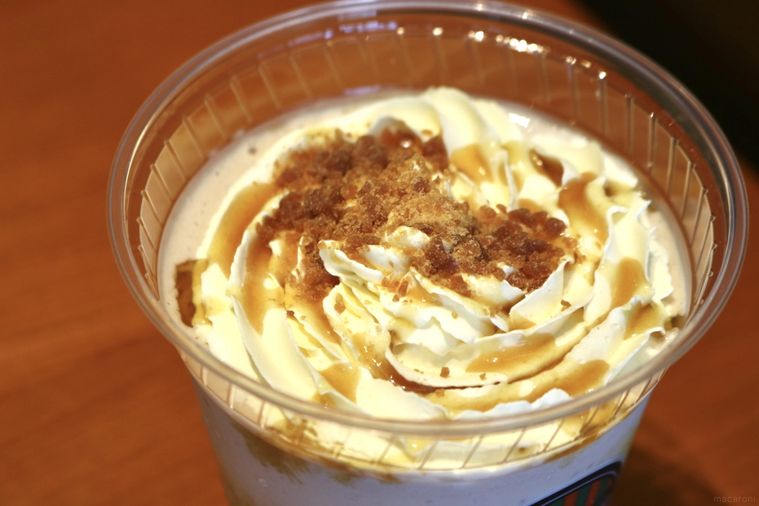 TEA カラメルOIMOティーシェイクの上部分