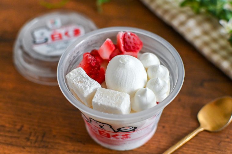 アイスの中身のアップ