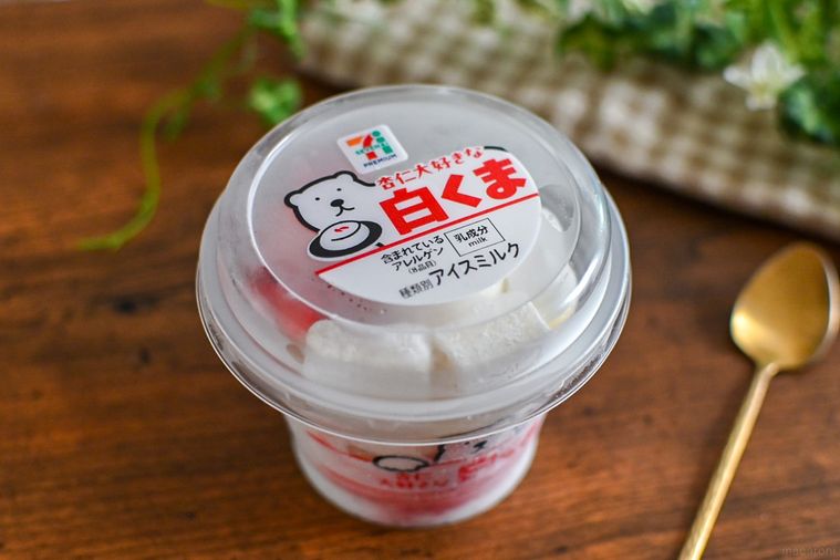 アイスのカップのアップ