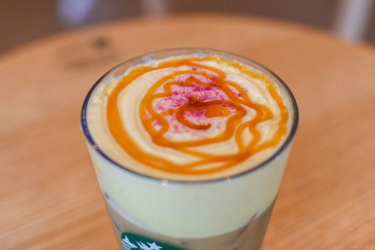 ラテのトッピングアップ