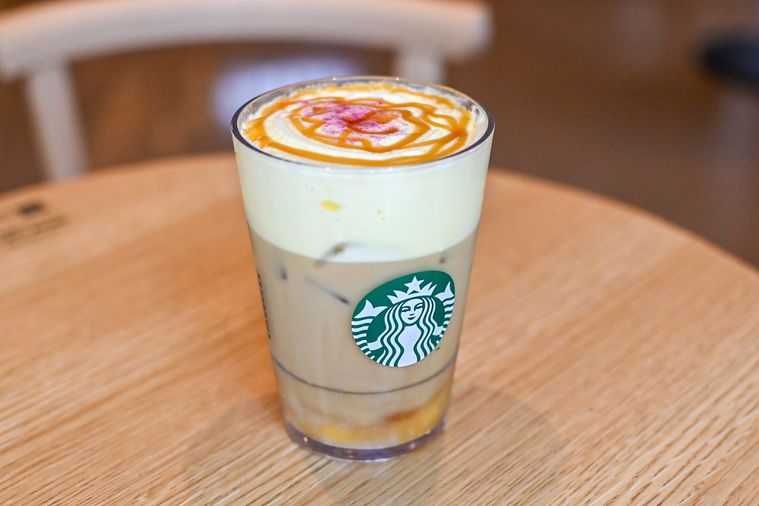 ラテを斜めから