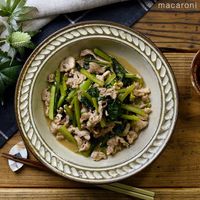 作り方 小松菜と豚肉のポン酢炒め