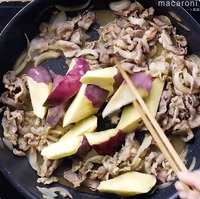 作り方 豚こまとさつまいものしょうが焼き