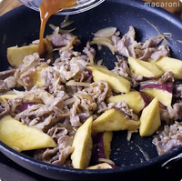 作り方 豚こまとさつまいものしょうが焼き