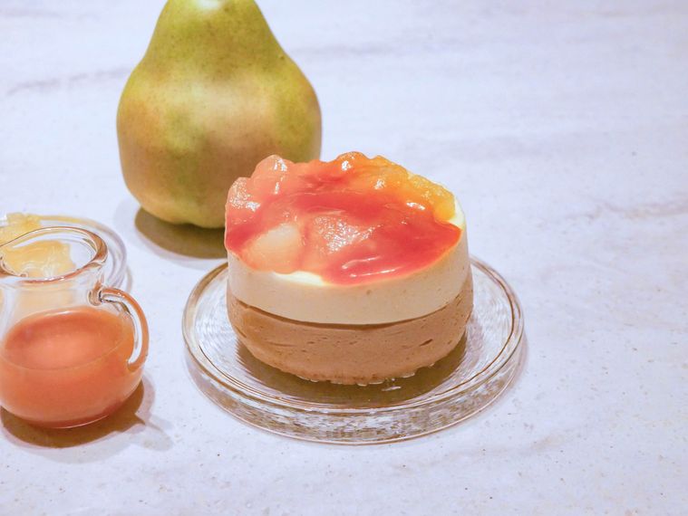 洋なしとキャラメルの紅茶ケーキ